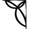 Ekena Millwork Versailles Wrought Iron Bracket, (Triple center brace), Powder Coated Black 2"W x 12"D x 15"H BKTM02X12X15TVE - alternate 6